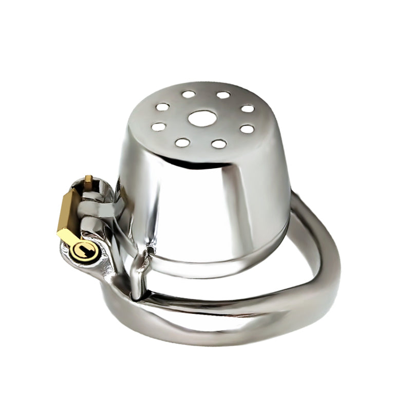 Male Lid Shower Belt Full Close Chastity Cage, F3080