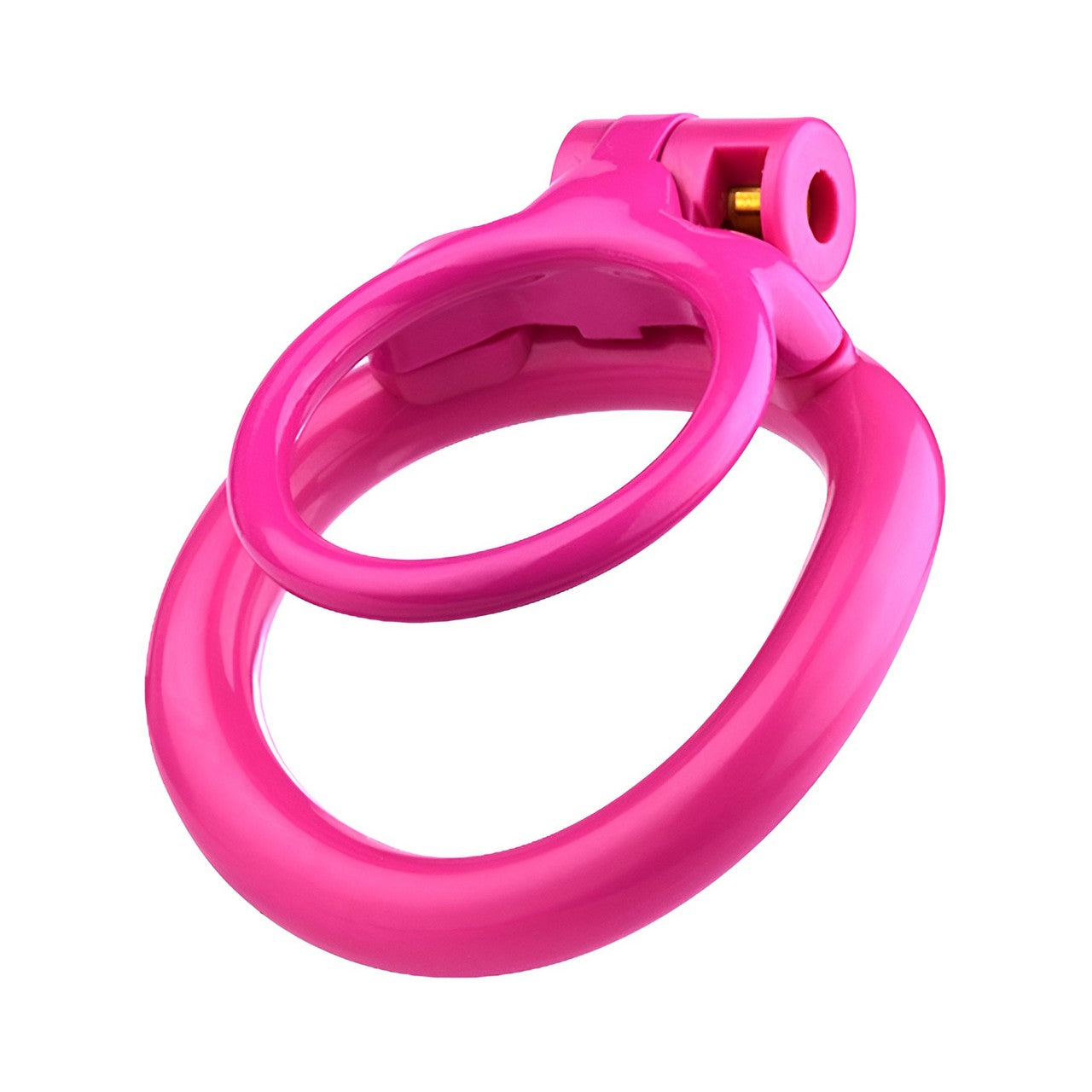 3D Printed Pink Dual Cock Ring Chastity Cage | F3215 - FRRK