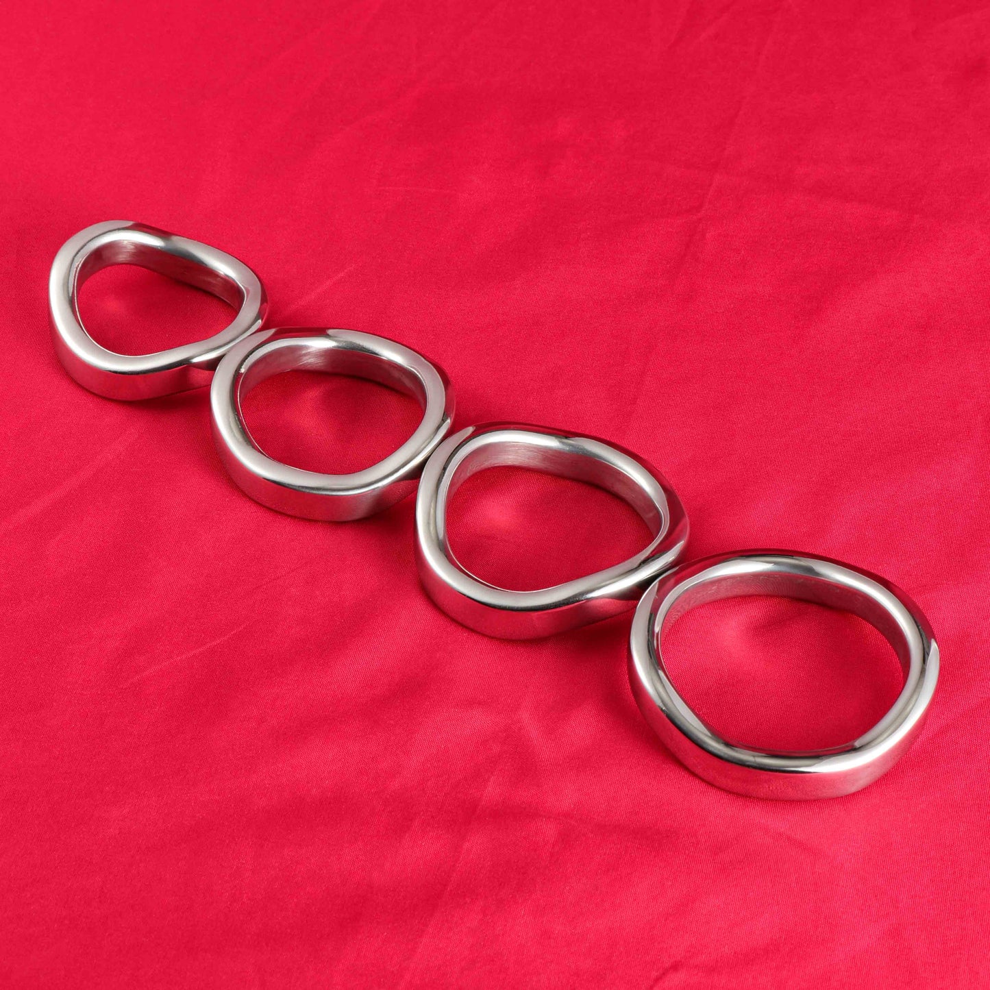 Stainless Steel Curved Cock Ring, F3038