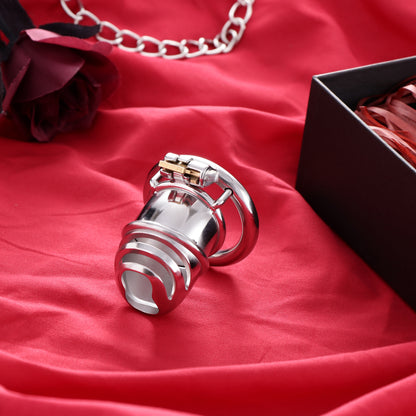 Top Split Open Male Chastity Cage, F3056