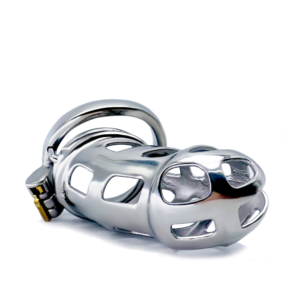 Stainless Steel Metal Maxi Mamba Male Chastity Cage, F3090