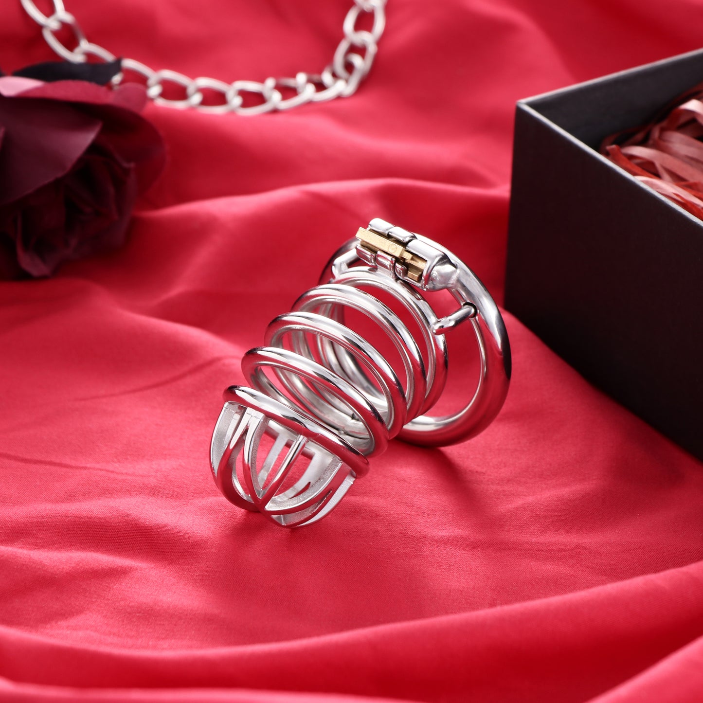 Male Top Split Open Chastity Cage, F3047