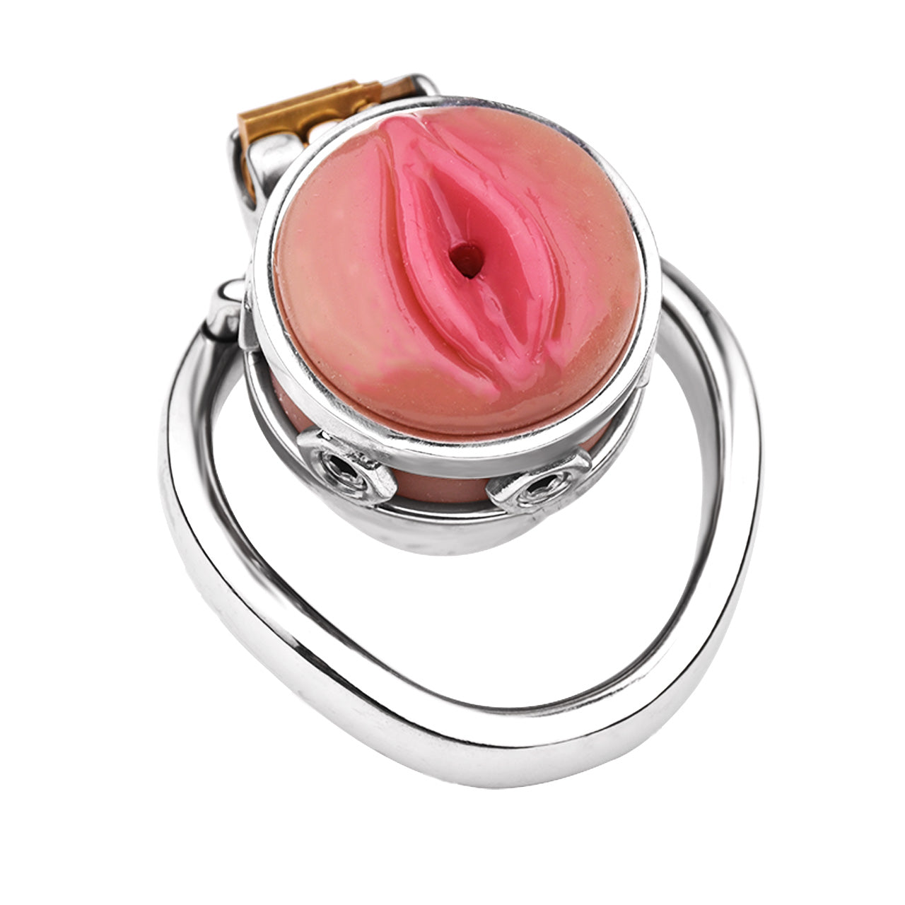 Silicone Pussy Inverted Chastity Cage, F3411