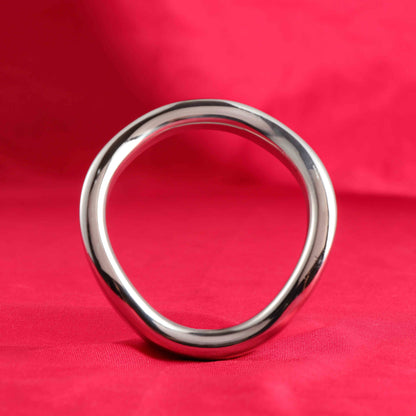 Stainless Steel Curved Cock Ring, F3038