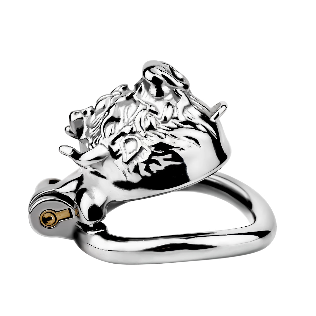 Metal Beast Tiger & Bull Chastity Cage with Bell | F3258 - FRRK