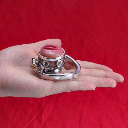 Silicone Pussy Inverted Chastity Cage, F3411