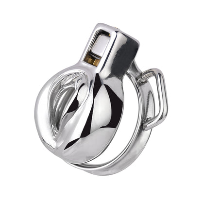 Metal Pussy Shaped Chastity Cage | F3138 - FRRK