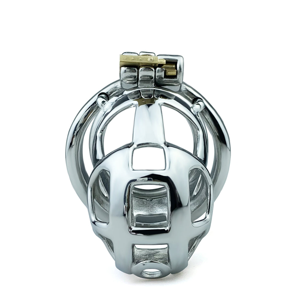 Stainless Steel Metal Small Mamba Male Chastity Cage, F3153