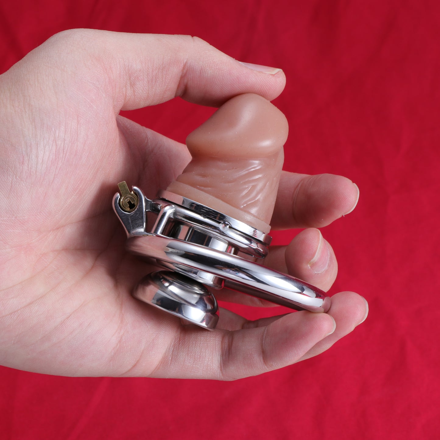 Inverted Chastity Cage With Dildo, F3402