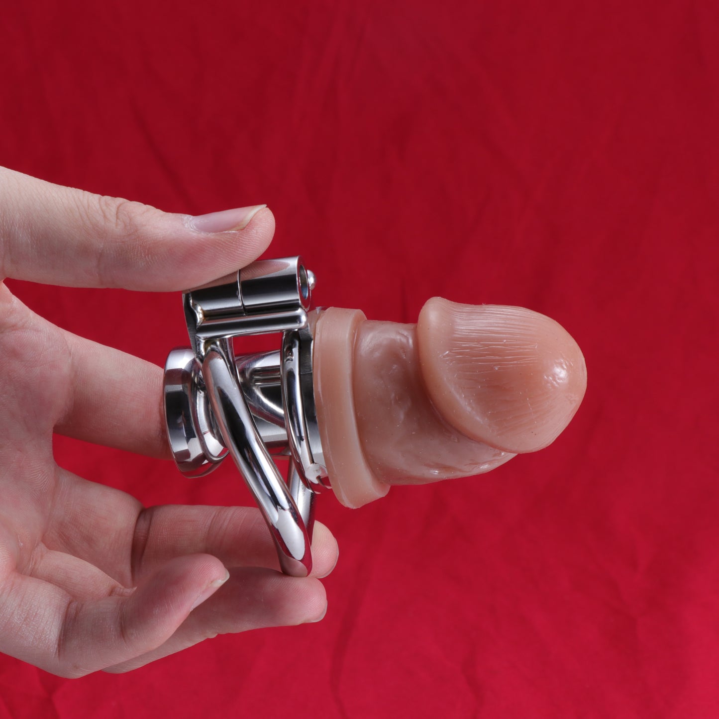 Inverted Chastity Cage With Dildo Allen Wrench Lock, F3401