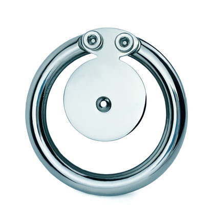 Flat Disc Chastity Cage With Inverted Steel Ball, F3161