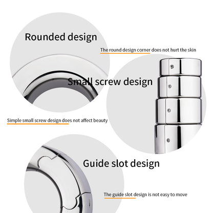 Stainless Steel Metal Ball Stretcher Lock Ring, F3154