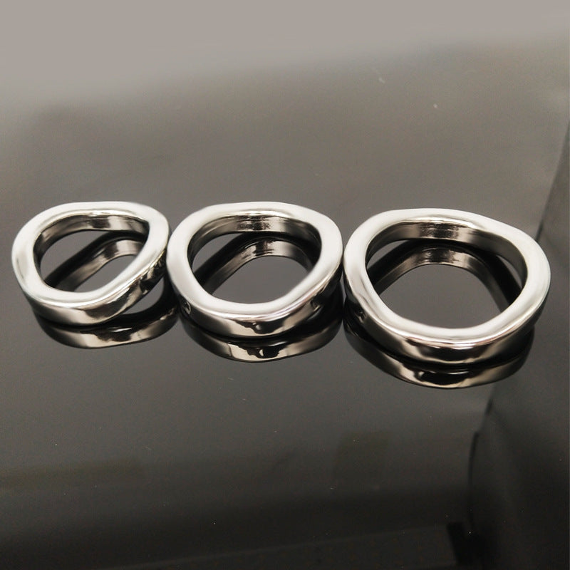 Stainless Steel Curved Cock Ring, F3038