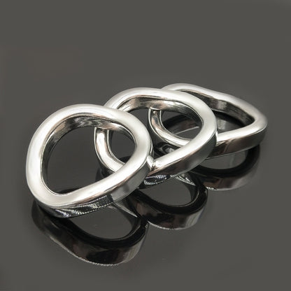 Stainless Steel Curved Cock Ring, F3038