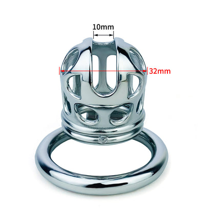 Split-Front Open Chastity Cage, F3156