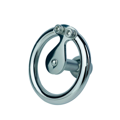 Negative Long Bar Ball Inverted Steel Flat Chastity Cage, F3159