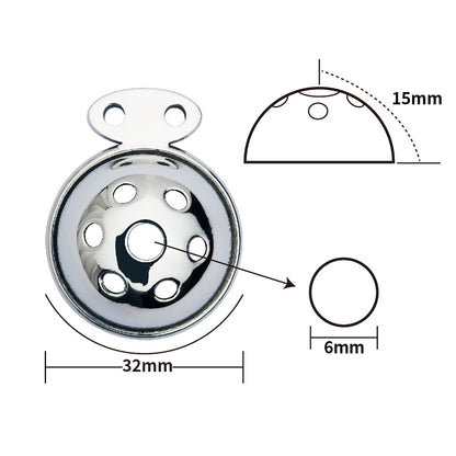 Hemisphere Male Mini Chastity Cage with Honeycomb Hole, F3174