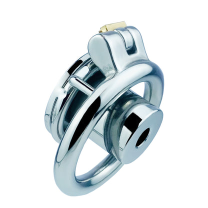 Inverted Single Cylinder Flat Chastity Cage, F3149