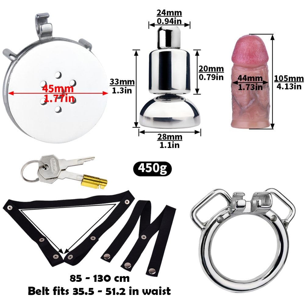 Inverted Chastity Cage With Large Dildo | F3176D - FRRK