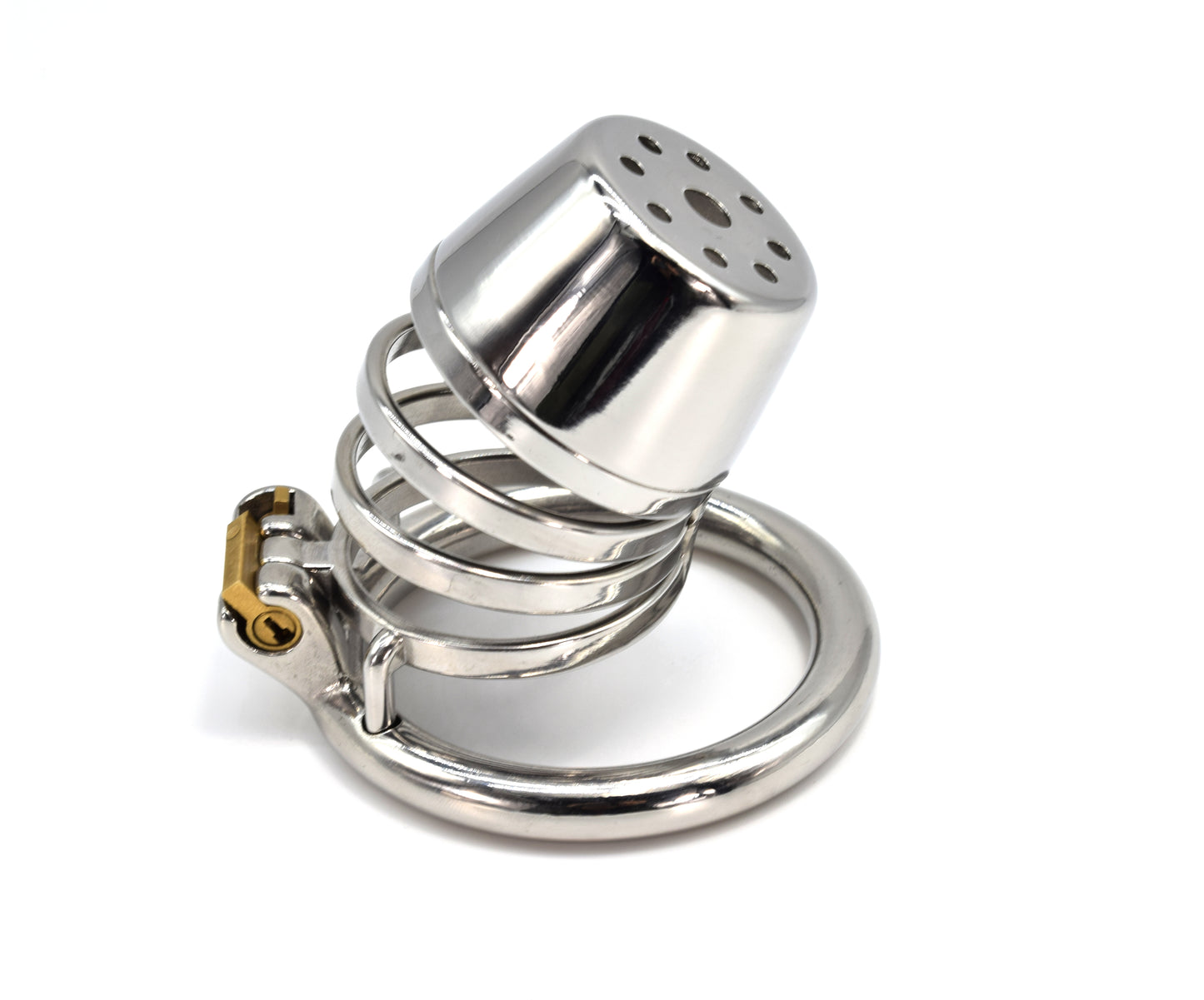 Male Lid Shower Belt Full Close Chastity Cage, F3083