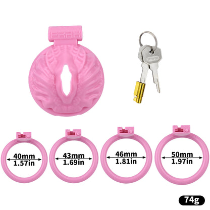 Fishtail Pattern Sissy Pussy Cage | F3220 - FRRK