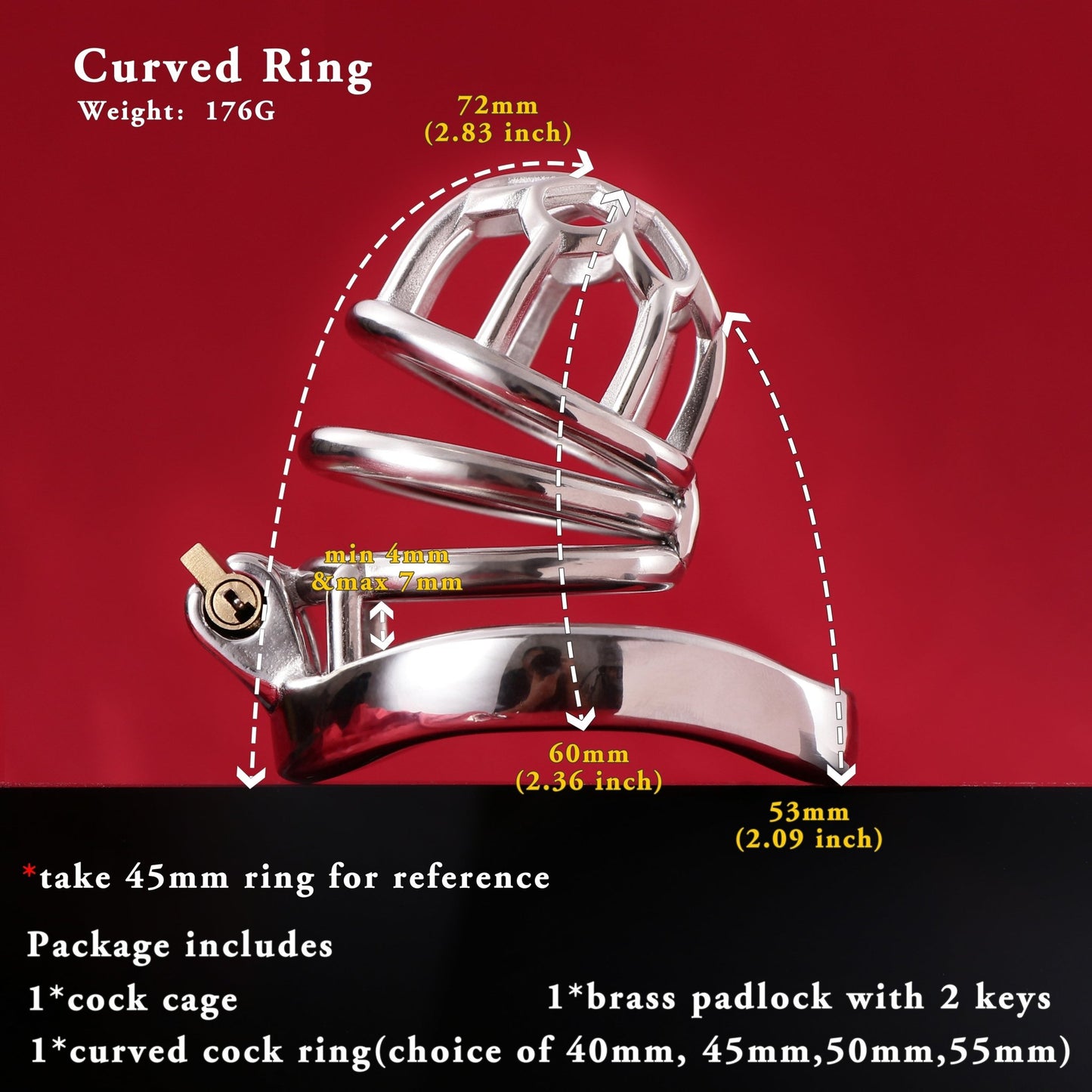 Male Chastity Cage, F3002