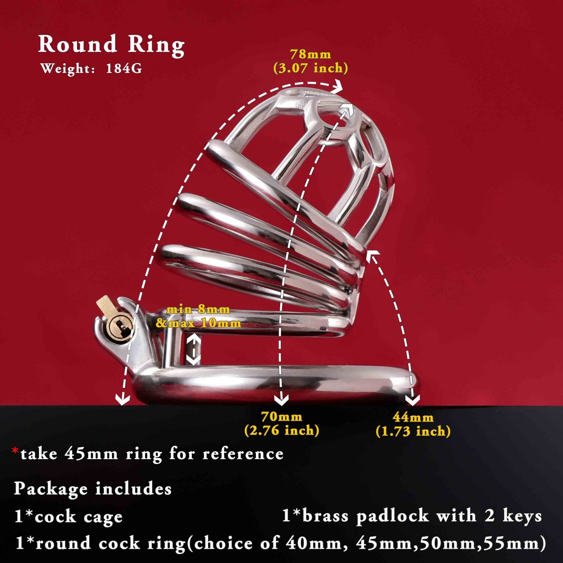 Male Chastity Cage, F3003