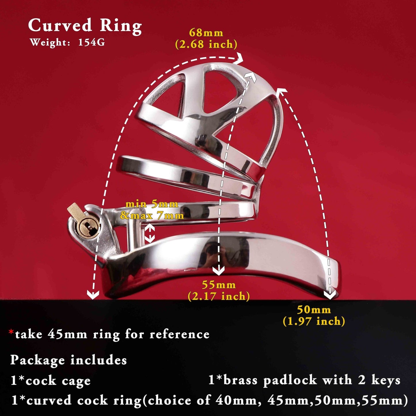 Male Chastity Cage, F3005