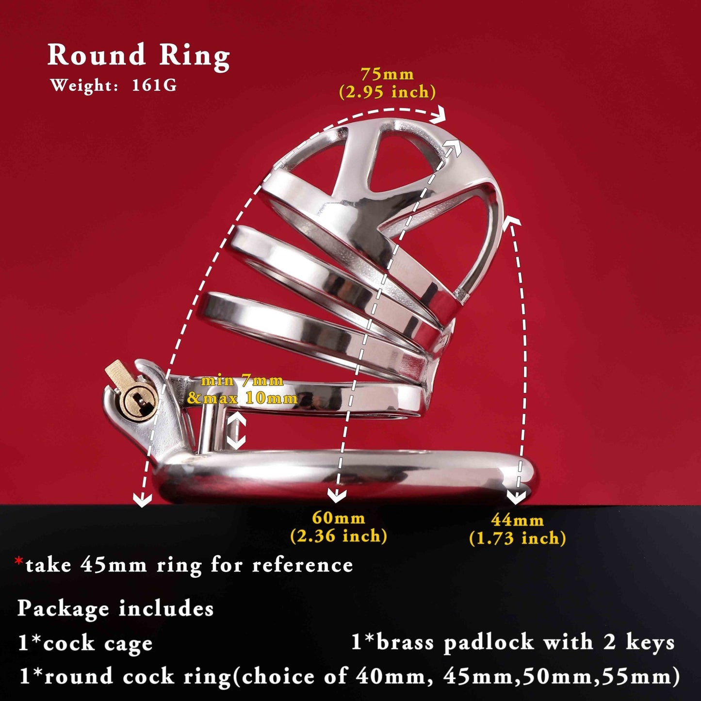 Male Chastity Cage, F3006