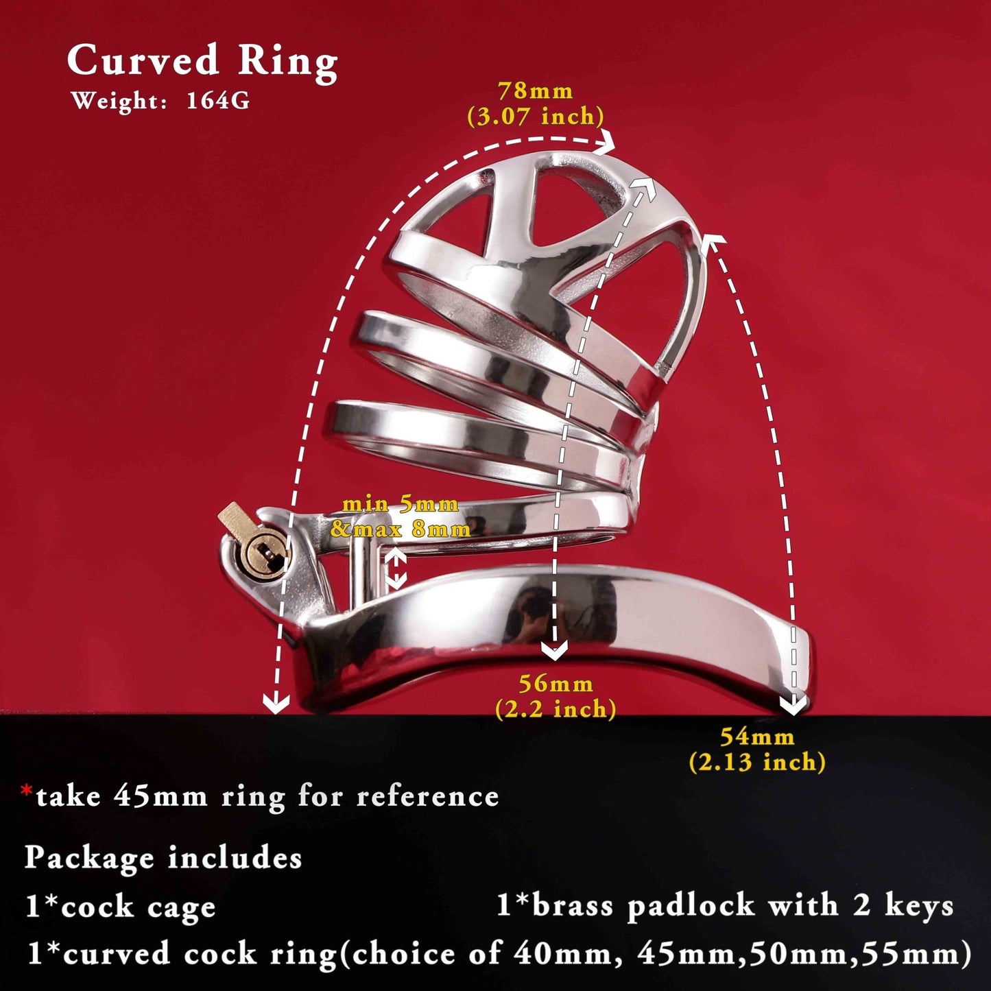 Male Chastity Cage, F3006