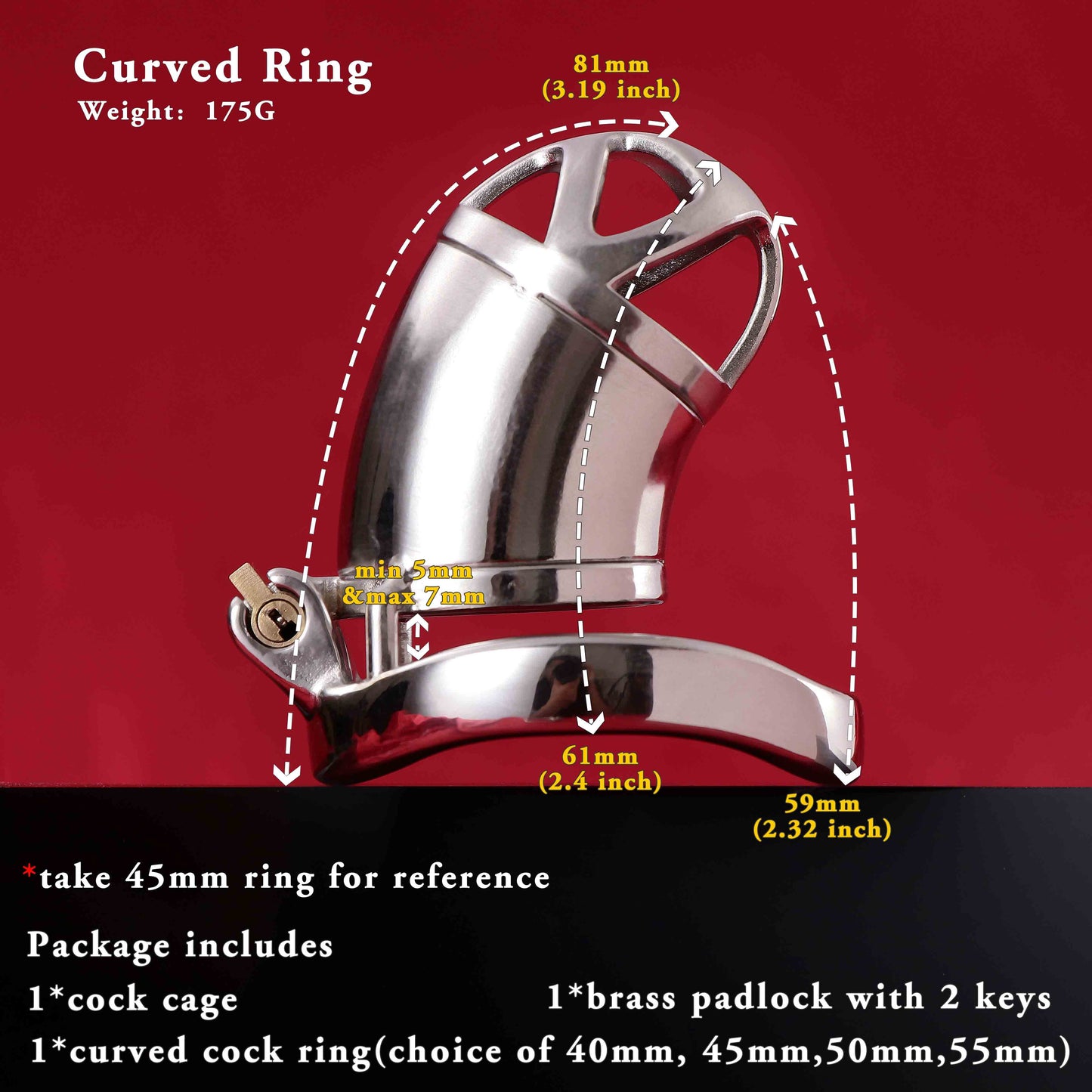 Male Chastity Cage, F3020