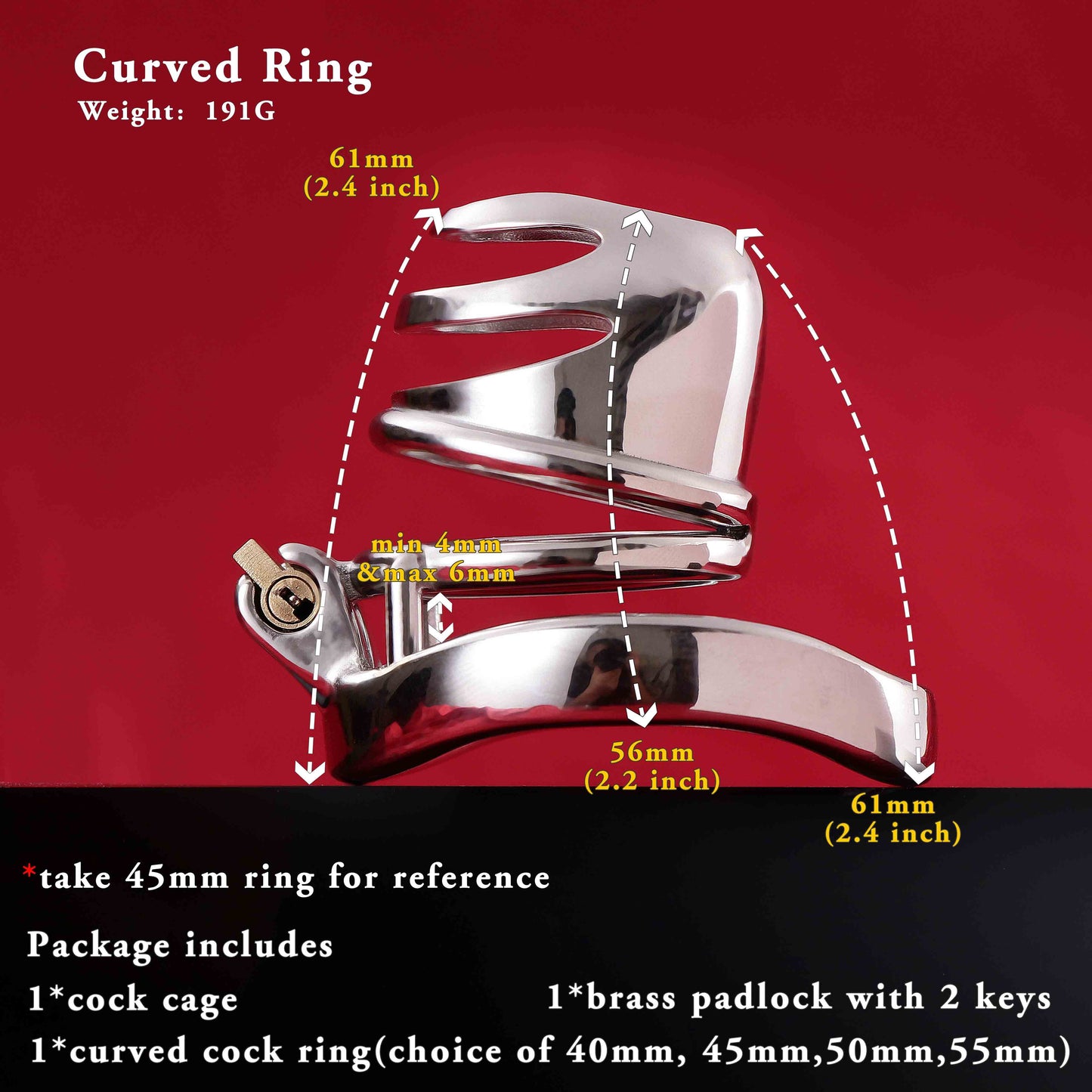 Male Chastity Cage, F3013