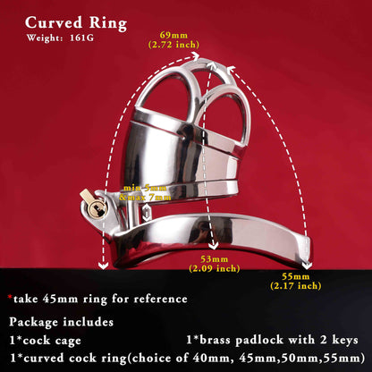 Male Chastity Cage, F3019