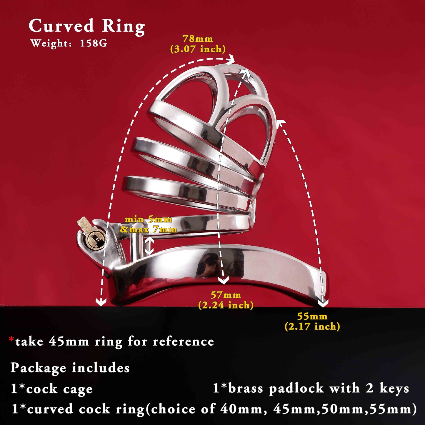 Male Chastity Cage, F3011