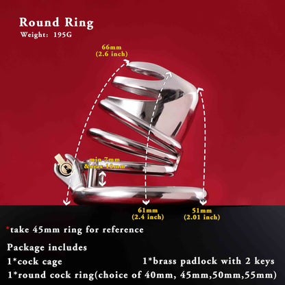 Male Chastity Cage, F3014