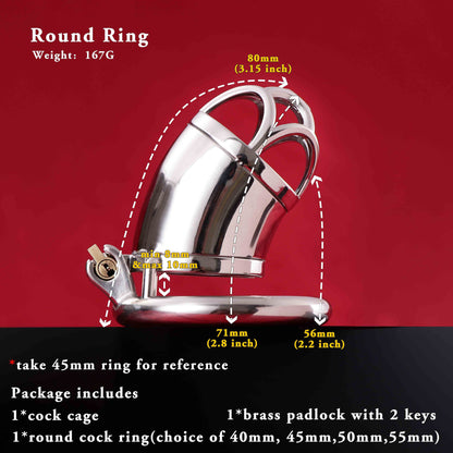 Male Chastity Cage, F3022