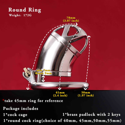 Male Chastity Cage, F3020