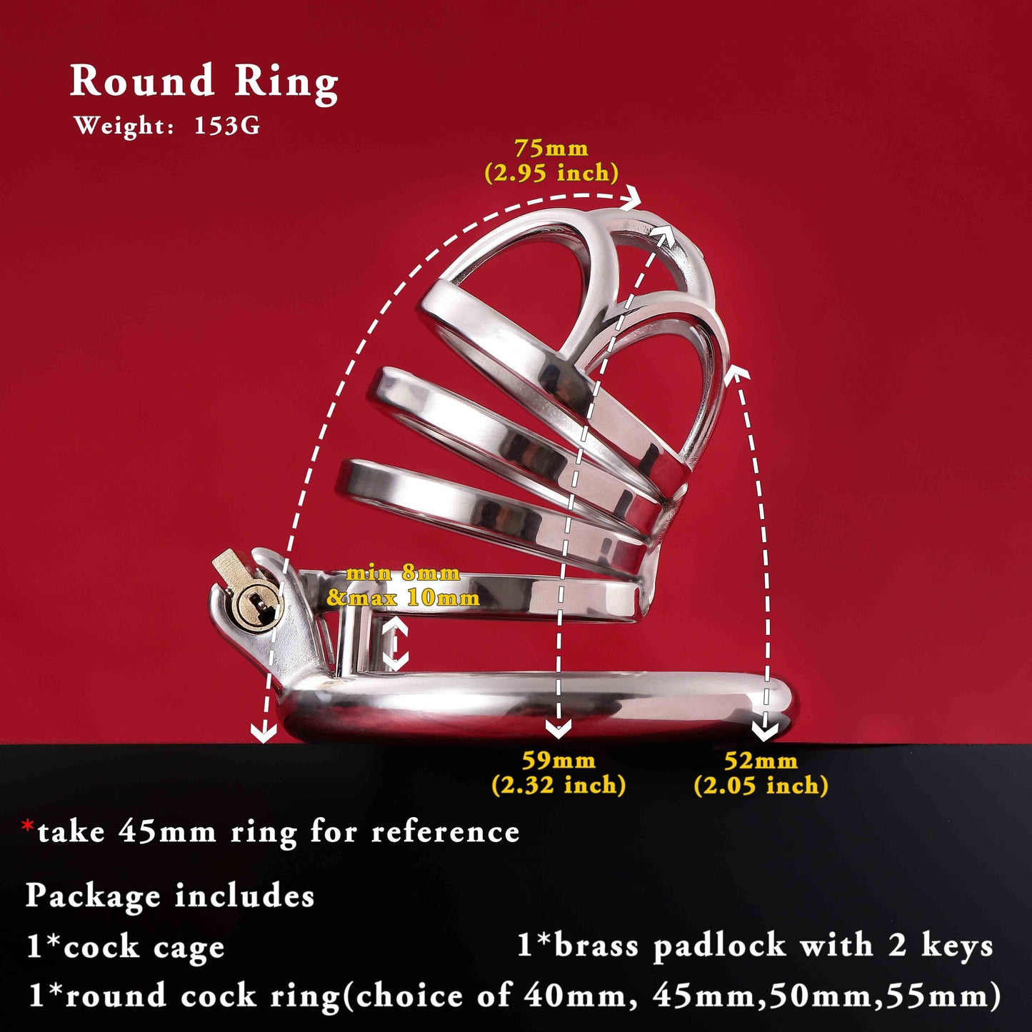 Male Chastity Cage, F3011